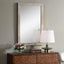 Pave Rectangular Travertine Mirror