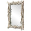 Rooted Reflection Bleached Teak Rectangular Mirror