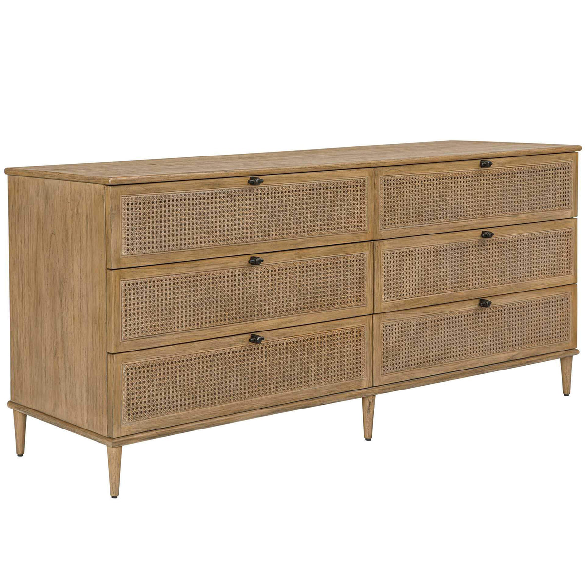 Uttermost Sleeping Coast 6 Drawer Rattan Chest of Drawers House of Isabella UK