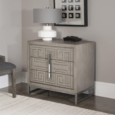 Uttermost Sleeping Devya Gray Oak Accent Chest House of Isabella UK