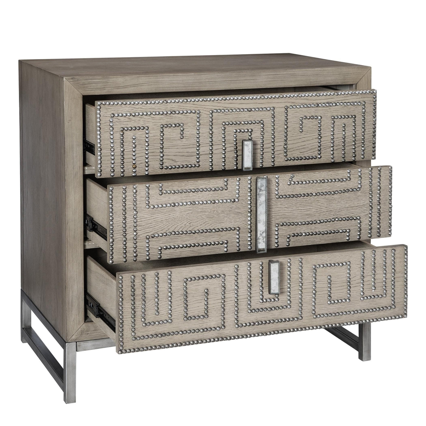 Uttermost Sleeping Devya Gray Oak Accent Chest House of Isabella UK