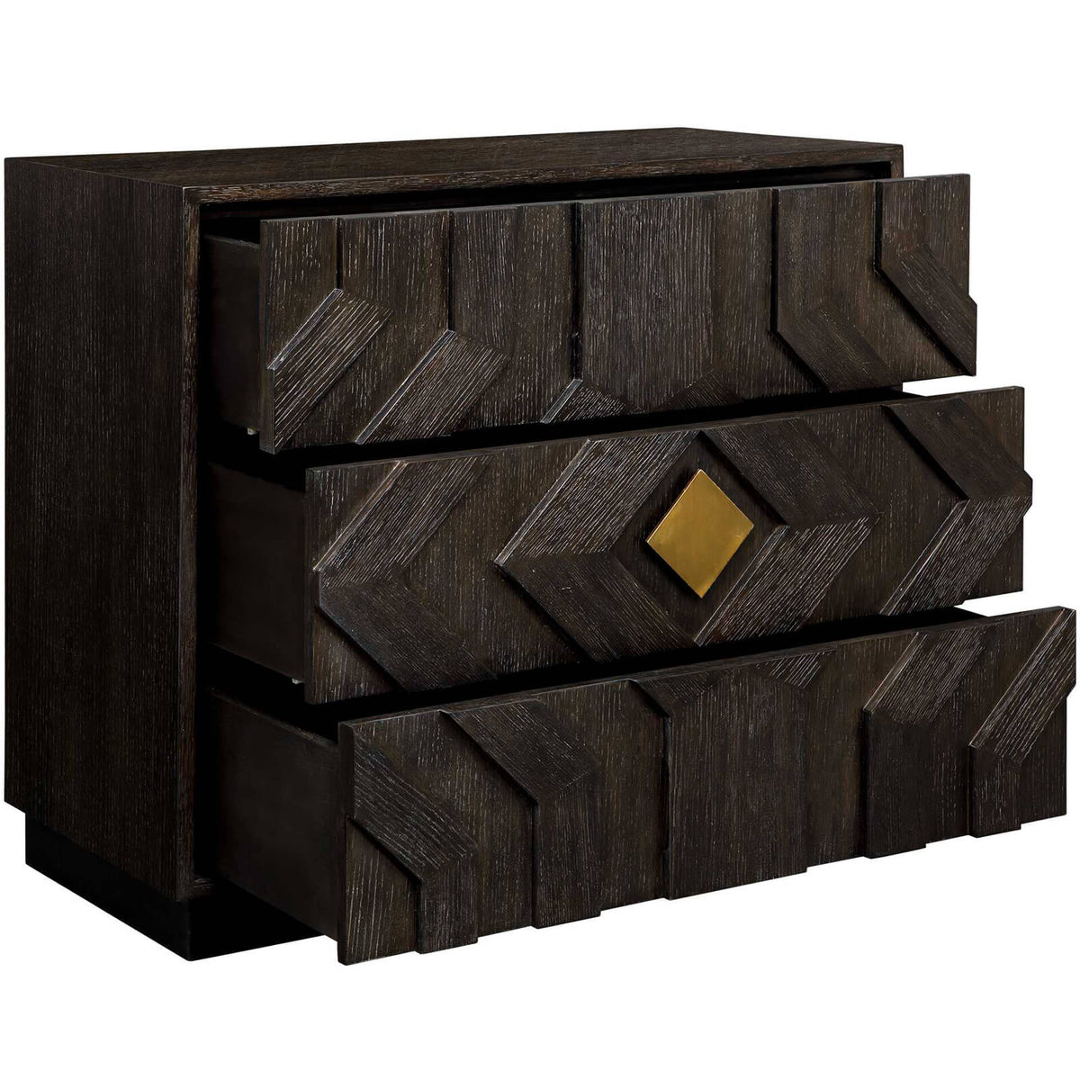 Uttermost Sleeping Faulkner 3 Drawer Modern Chest of Drawers House of Isabella UK