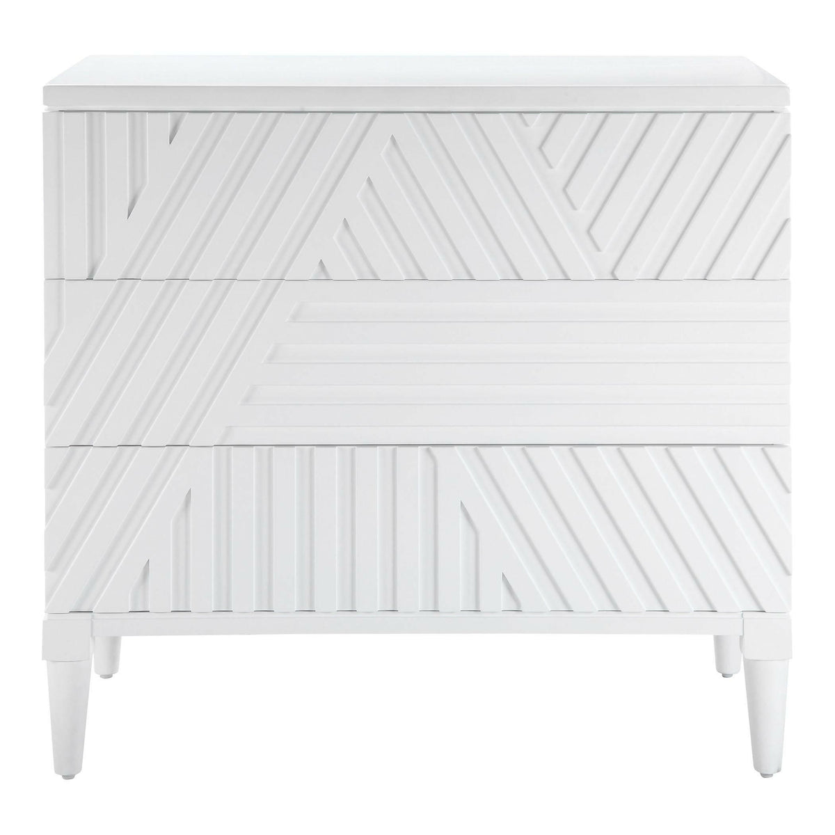 Colby White Drawer Chest.