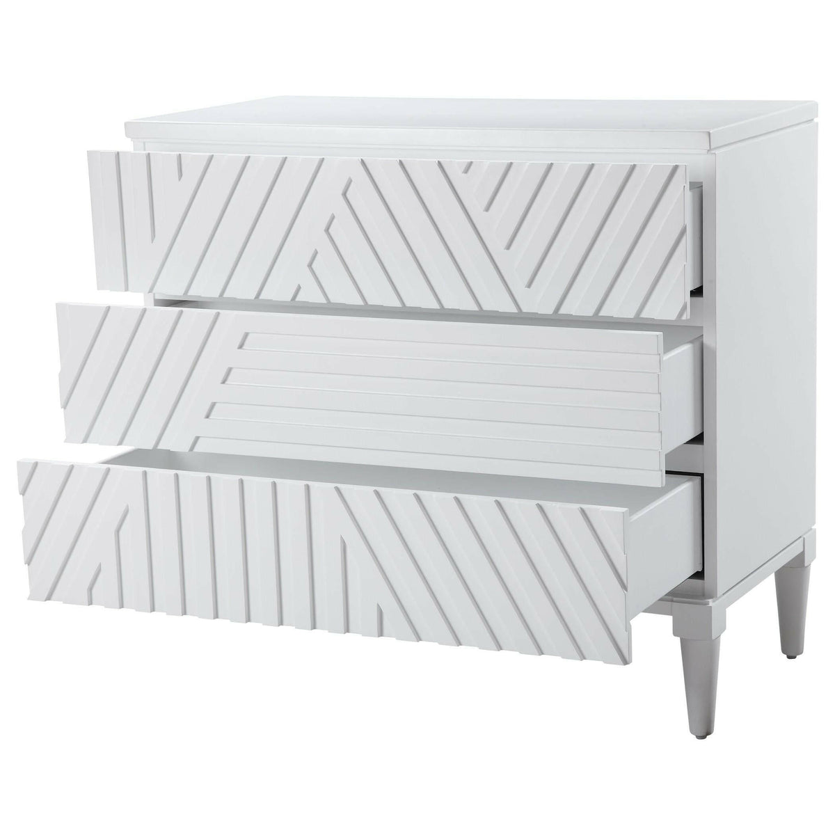 Colby White Drawer Chest.