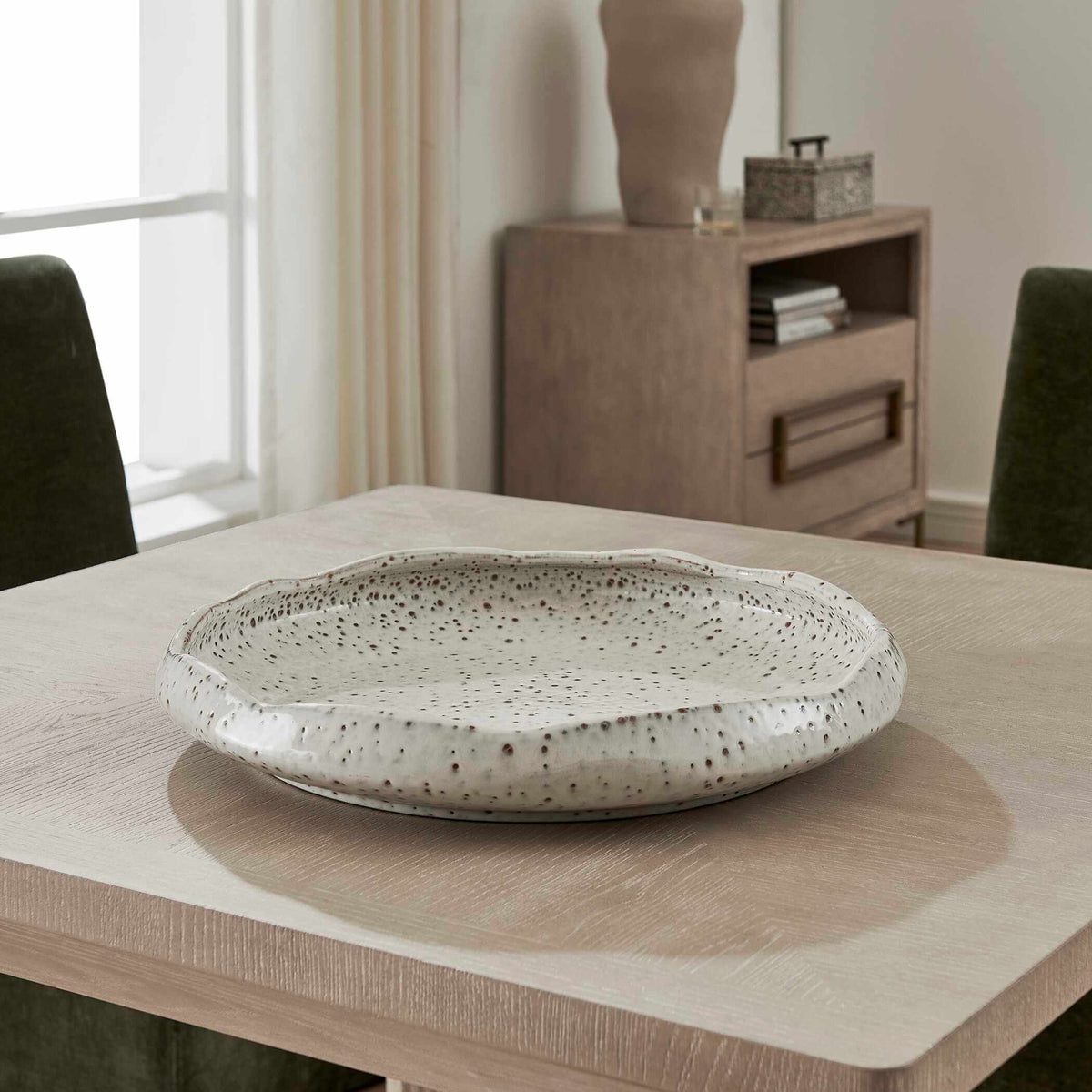 Stardust Ripple Indoor-Outdoor White Bowl