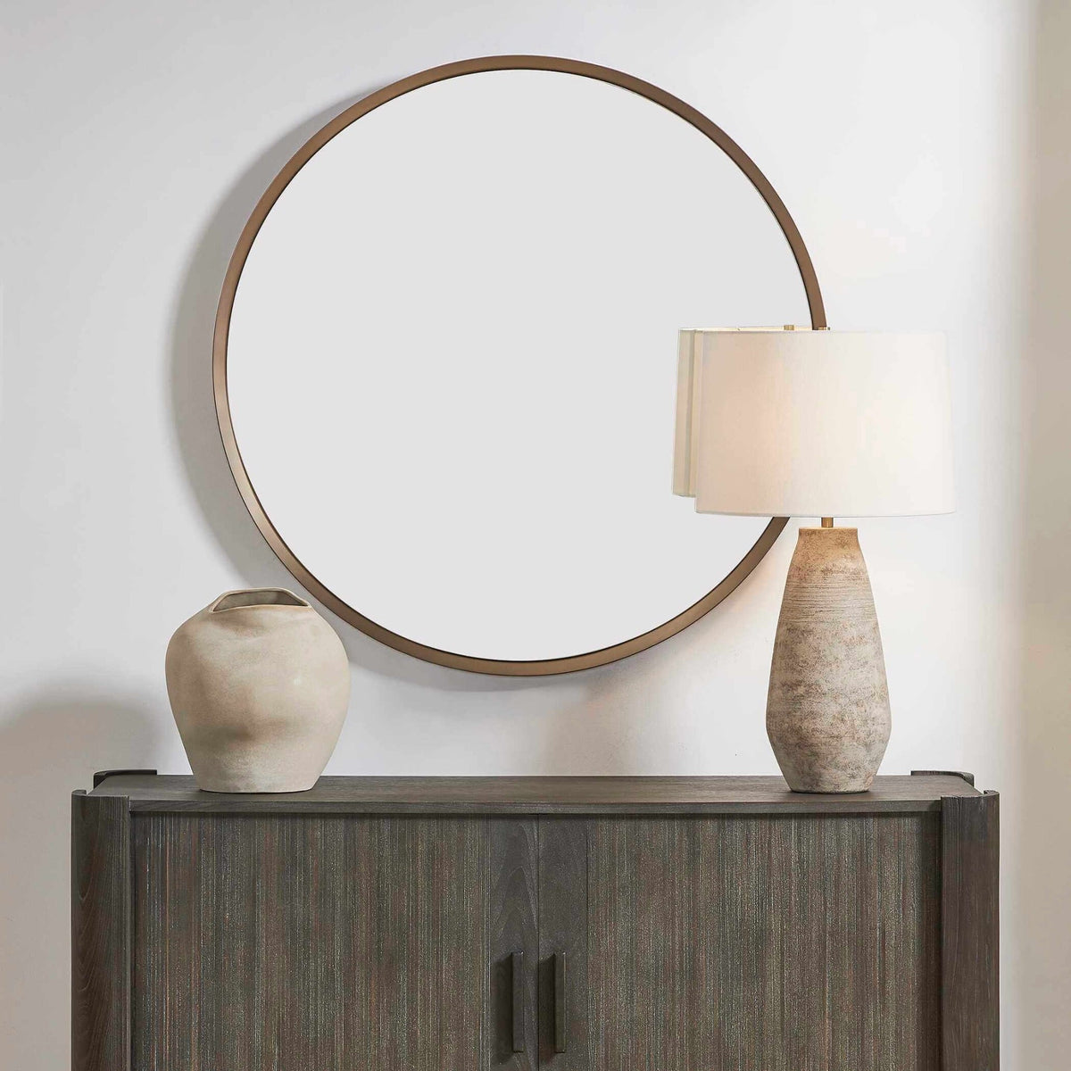 Torrado Round Bronze Mirror