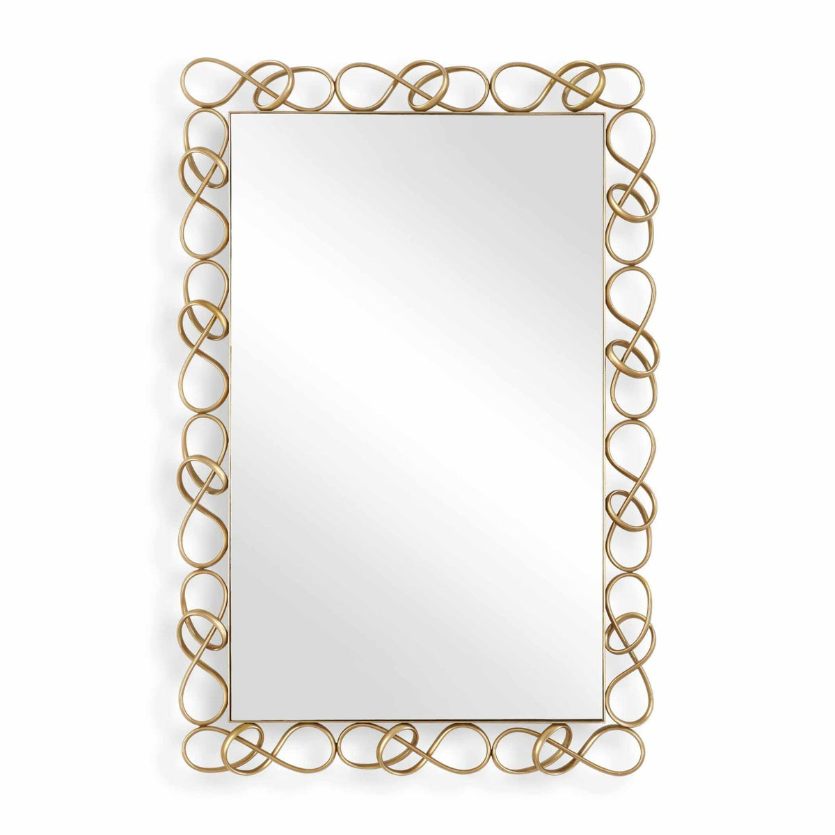 Twist It Antique Brass Mirror