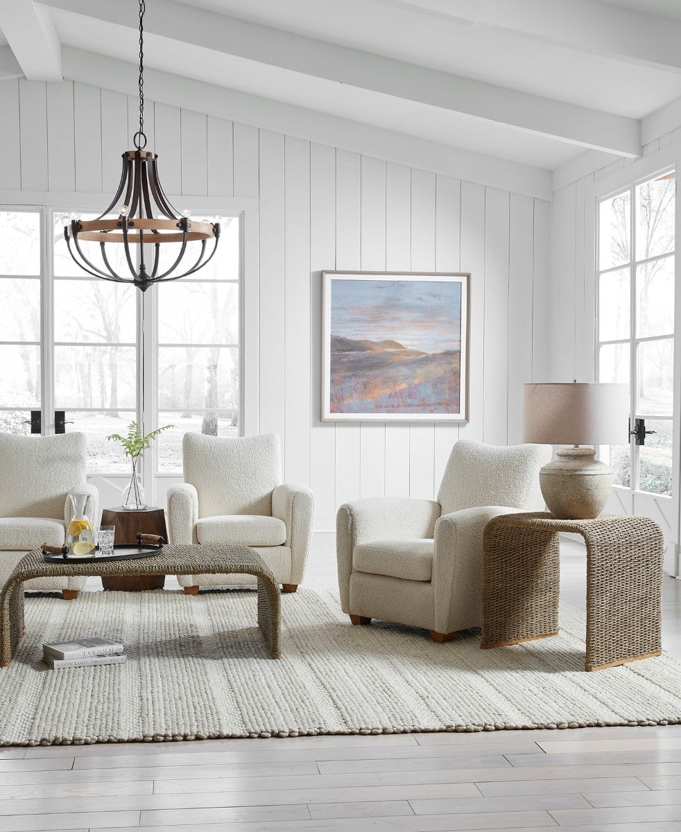 Calabria Woven Seagrass End Table