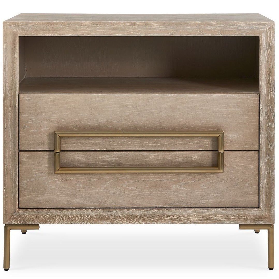 Alessia Modern Side Table in Light Oak
