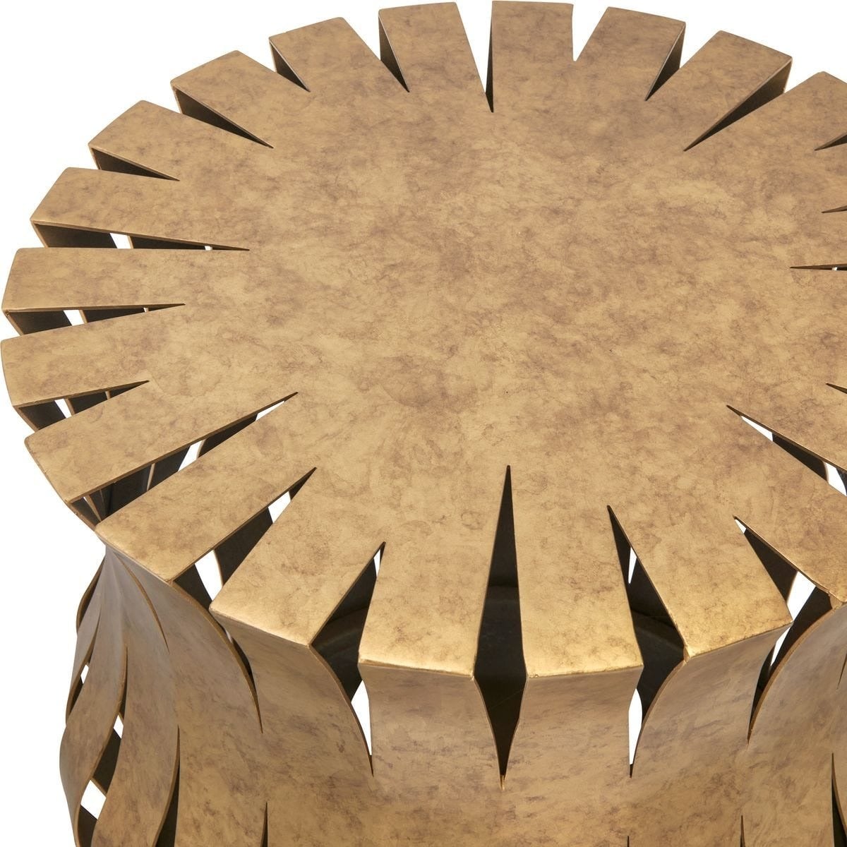 Arida Accent Table in Aged Gold