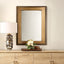 Around The Bend Mirror in Golden Bronze