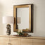 Around The Bend Mirror in Golden Bronze