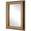Around The Bend Mirror in Golden Bronze