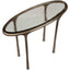 Ata Oval Side Table in Brass
