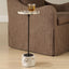 Brunson Drink Table in White Marble