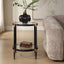 Chadid Round Side Table in Glass