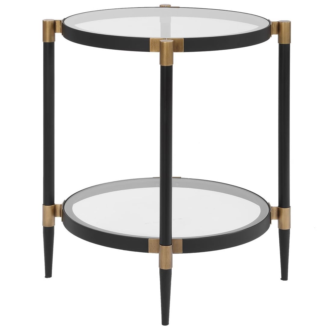 Chadid Round Side Table in Glass