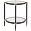 Chadid Round Side Table in Glass