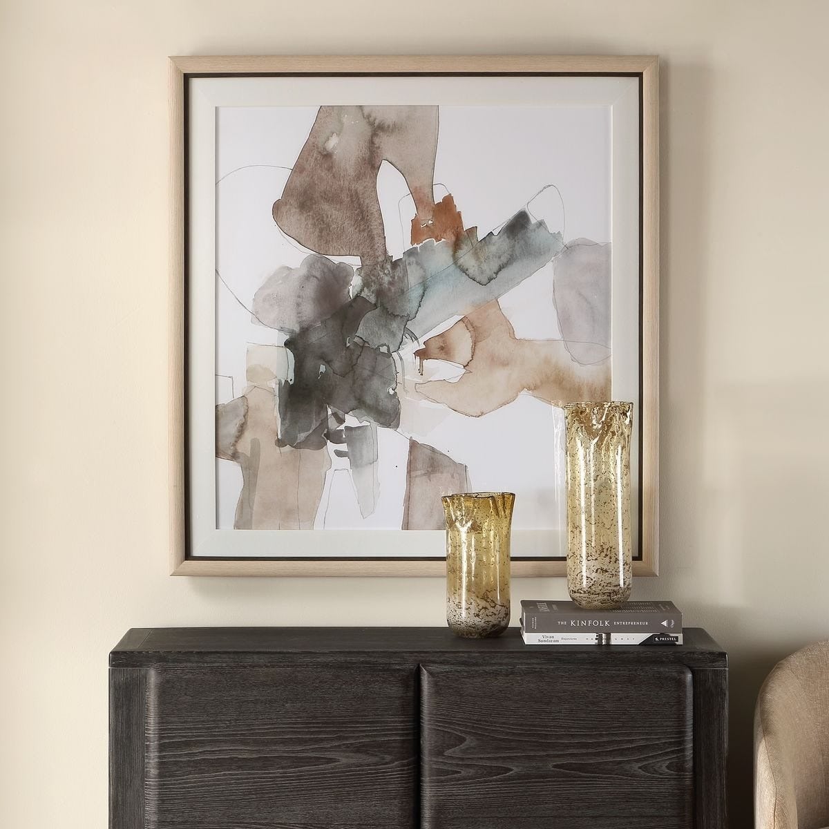 Cohesion Framed Abstract Print