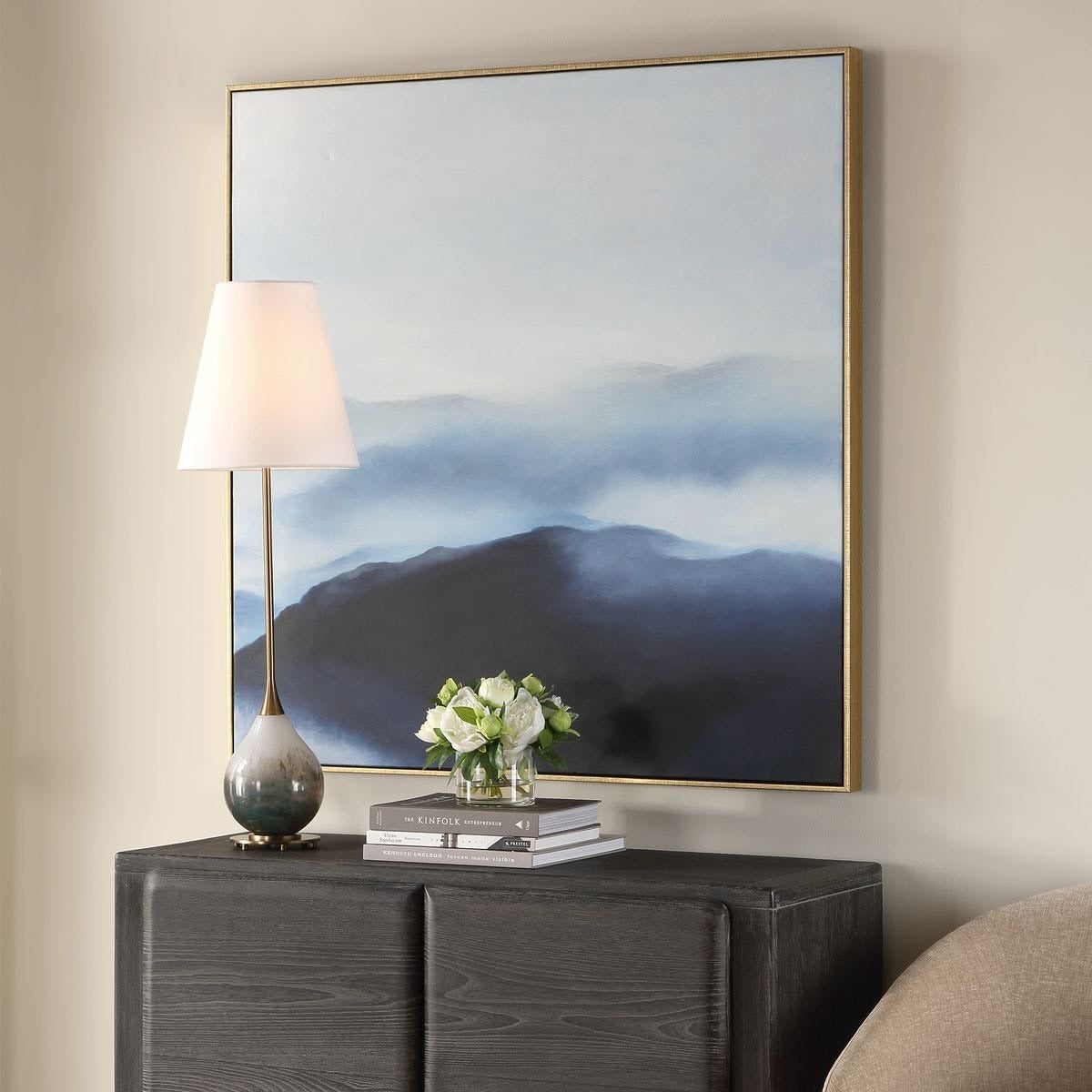 Cold Shoulder Hand Painted Landscape Art