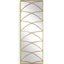 Crossed Up Full Length Mirror in Gold