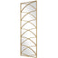 Crossed Up Full Length Mirror in Gold