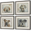 Dog Days Framed Prints - Set of 4