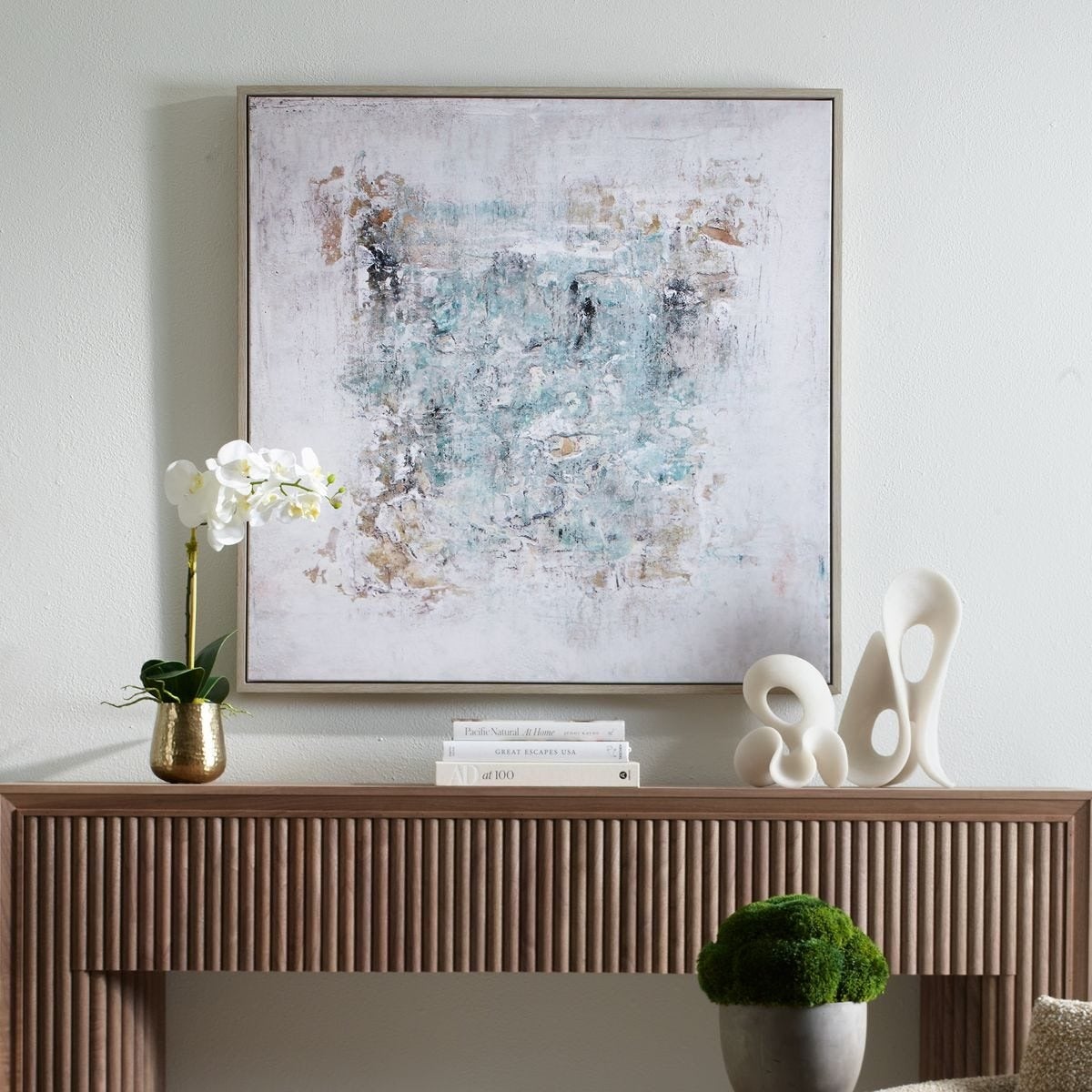Find Me Here Abstract Framed Canvas Art