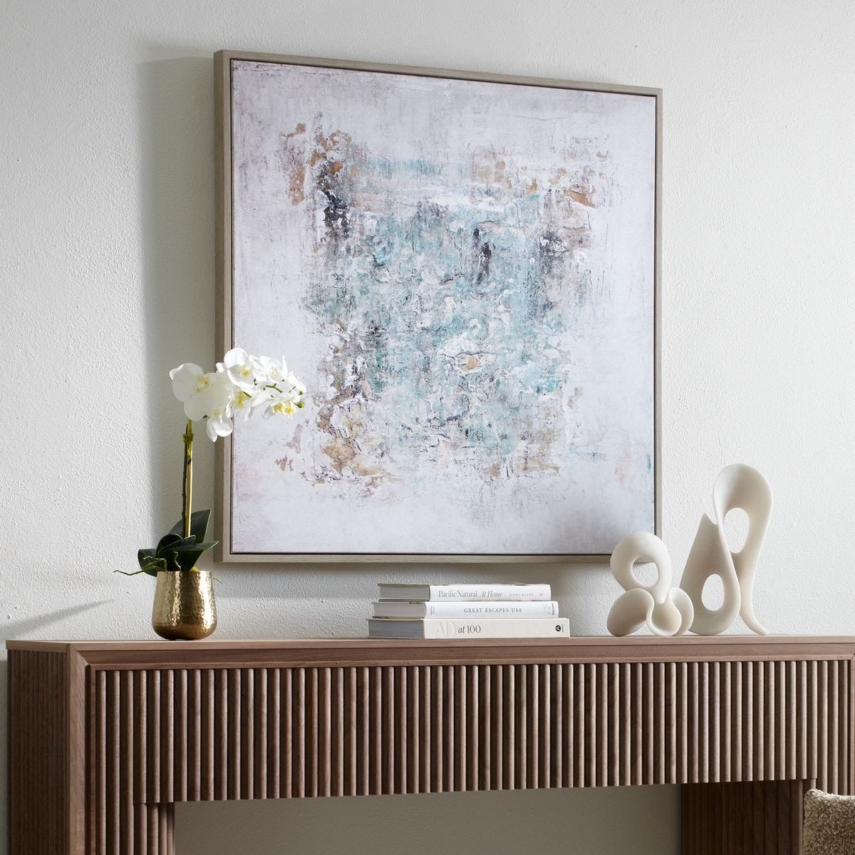 Find Me Here Abstract Framed Canvas Art