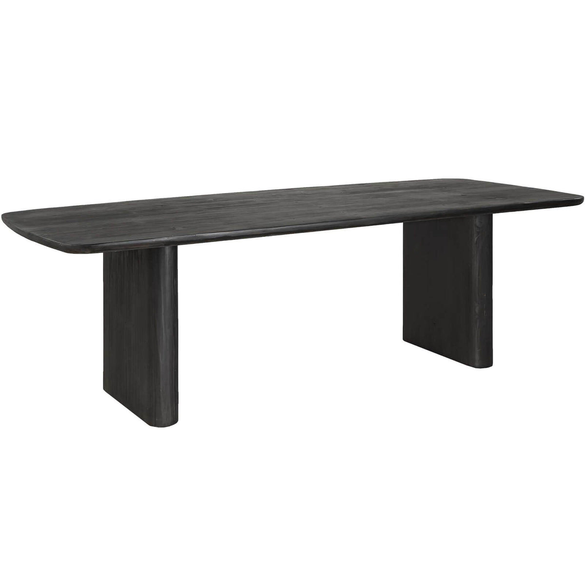 Kirin Reclaimed Fir Dining Table in Black - 244cm