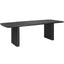 Kirin Reclaimed Fir Dining Table in Black - 244cm