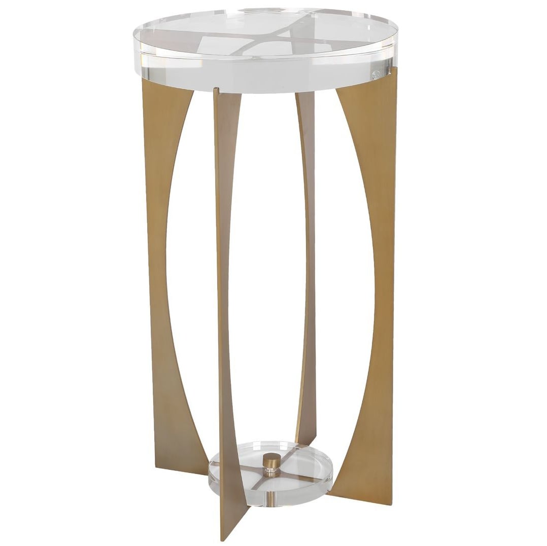 Kolkata Accent Table in Brass