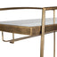 Scarritt Antique Brass Bar Cart