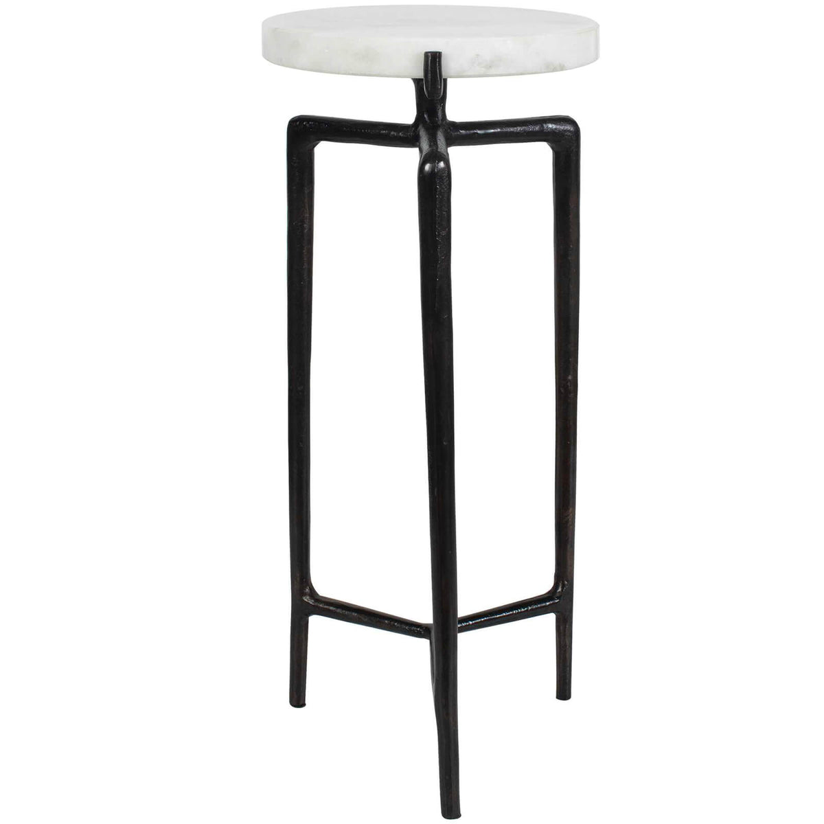 Tobias White Marble Slab Drink Table