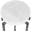 Tobias White Marble Slab Drink Table