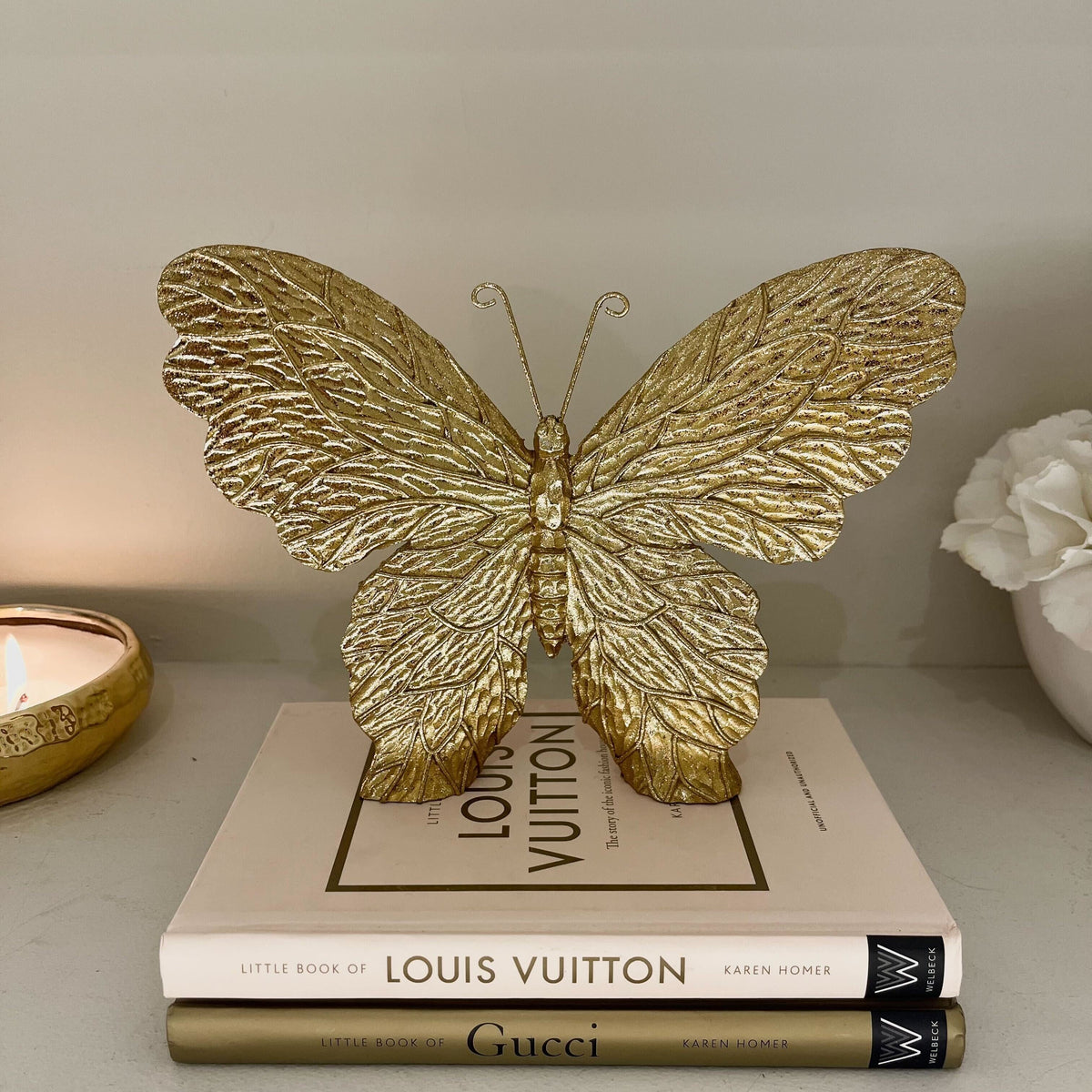 Vanessa Gold Decorative Butterfly Ornament