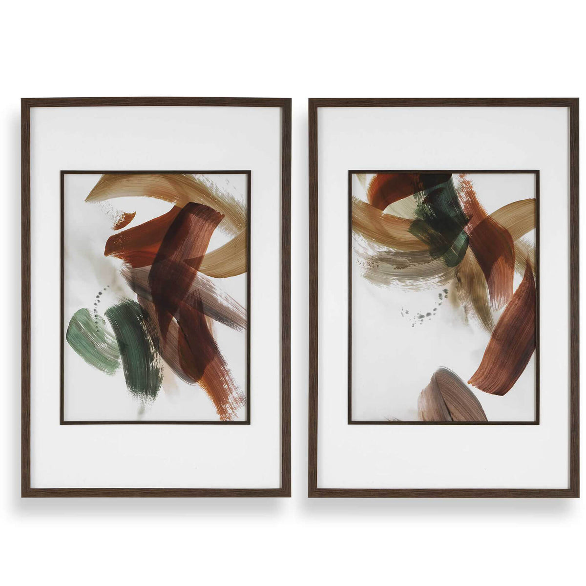 Velocity Framed Abstract Prints - Set of 2