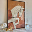 Vivienne Rust 3D Effect Horse Print Framed Wall Art - 60x90cm