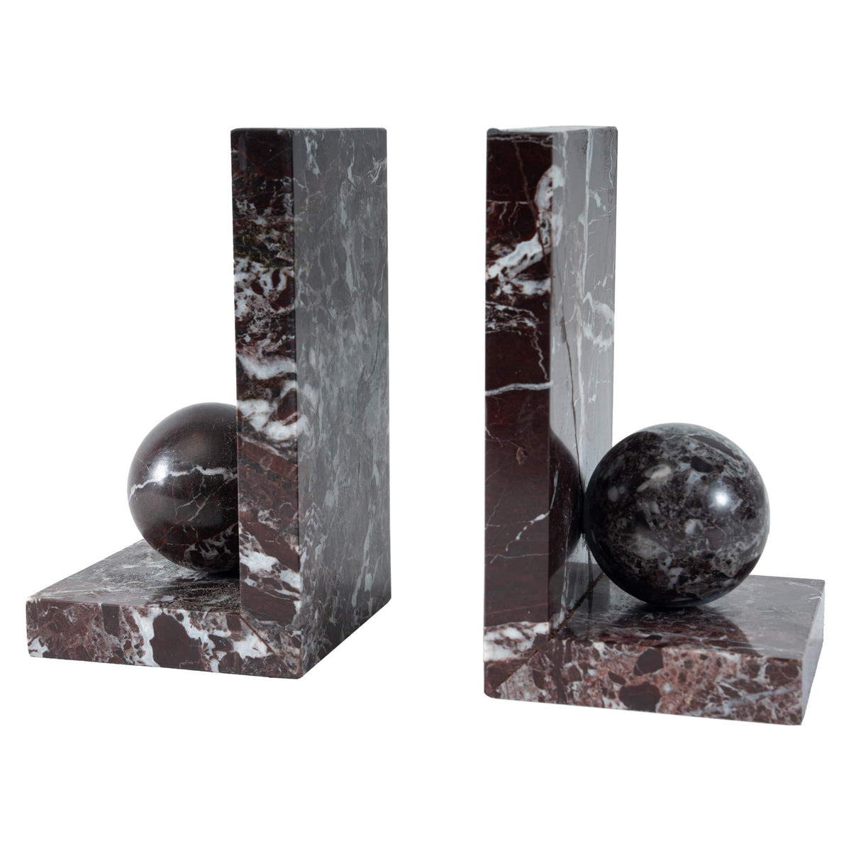 Vonbona Accessories Burgundy Orb Bookend House of Isabella UK