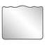 Grace Scalloped Mirror in Black