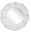 Wave Length Round White Mirror