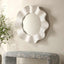 Wave Length Round White Mirror