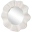 Wave Length Round White Mirror