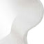 Wave Length Round White Mirror