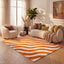 Joli Wave Orange & White Rug