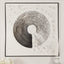 Westborne Monochrome Spiral Textured Canvas Wall Art