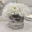 Willow Silver Ribbed Ceramic Planter