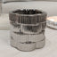 Willow Silver Ribbed Ceramic Planter