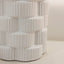 Willow White Ribbed Ceramic Planter