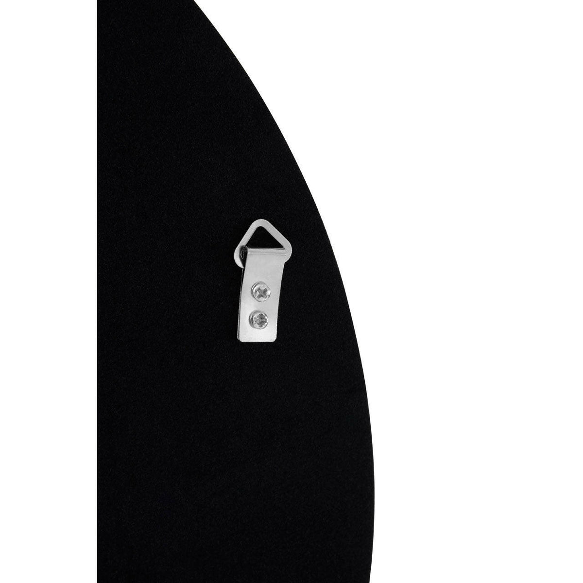 Athena Discus Medium Black Wall Mirror.